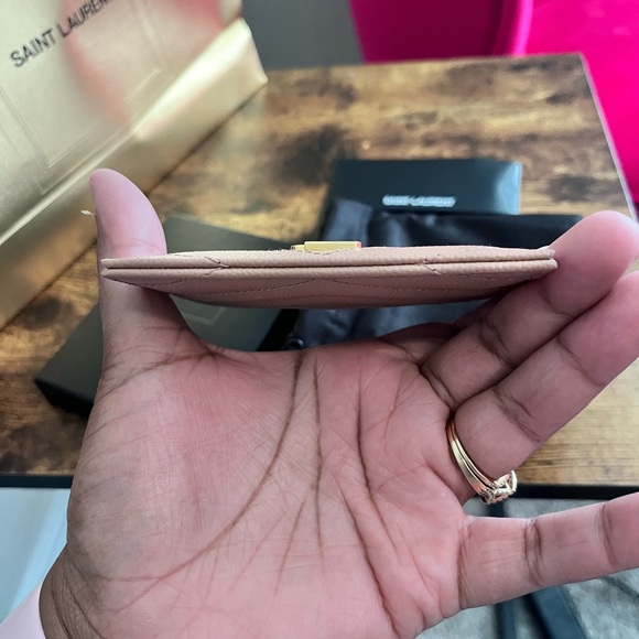 Saint Laurent card holder vintage peach - Picture 6 of 8